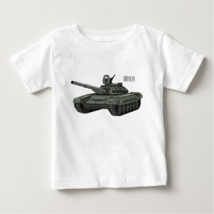 T-shirt Pour Bébé Illustration de caricature de réservoir