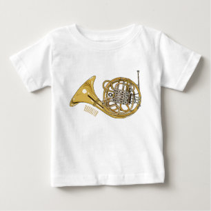 T-shirt Pour Bébé Illustration de corne française