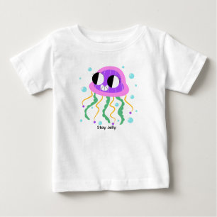 T-shirt Pour Bébé Illustration de créature marine de l'océan violet 