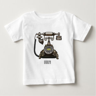 T-shirt Pour Bébé Illustration de dessin téléphonique