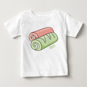 T-shirt Pour Bébé Illustration de gâteau suisse roll / roll