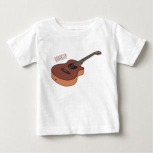 T-shirt Pour Bébé Illustration de guitare acoustique