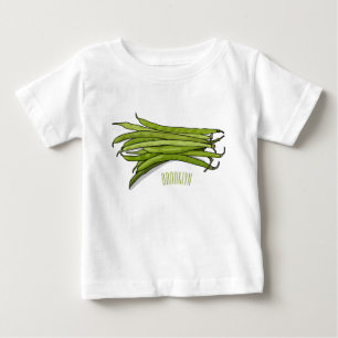 T-shirt Pour Bébé Illustration de haricots verts