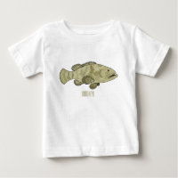 Illustration de la caricature du poisson de mérou