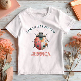T-shirt Pour Bébé Illustration de l'aquarelle du coléoptère mou avec