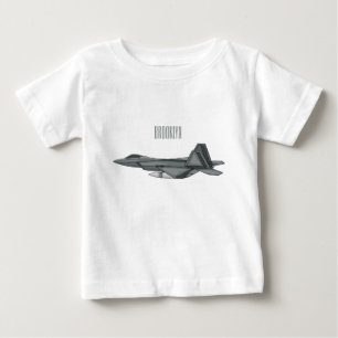 T-shirt Pour Bébé Illustration de l'avion de chasse