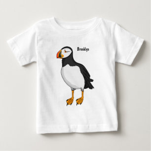 T-shirt Pour Bébé Illustration de macareux de l'Atlantique