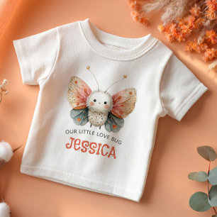 T-shirt Pour Bébé Illustration de papillon de nuit mignon aquarelle