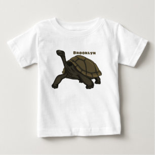 T-shirt Pour Bébé Illustration de tortue terrestre des Galapagos