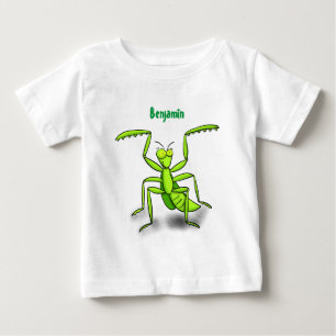 T-shirt Pour Bébé Illustration drôle de mante verte en prière