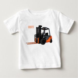 T-shirt Pour Bébé Illustration du chariot élévateur