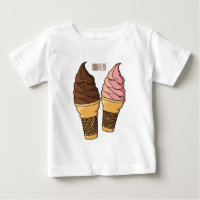 Illustration du cône de crème glacée