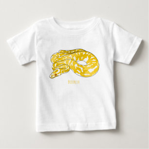 T-shirt Pour Bébé Illustration du serpent python birman