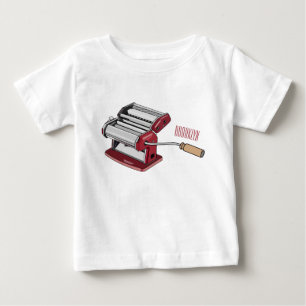 T-shirt Pour Bébé Illustration d'un fabricant de pâtes alimentaires