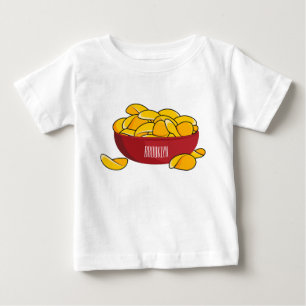T-shirt Pour Bébé Illustration d'une puce de pomme de terre