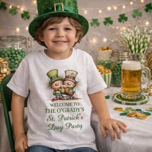 T-shirt Pour Bébé Illustration festive de la fête de la Saint-Patric