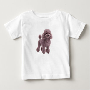 T-shirt Pour Bébé Illustration numérique de Poodle Violet