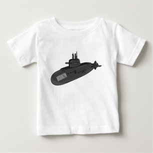 T-shirt Pour Bébé Illustration sous-marine