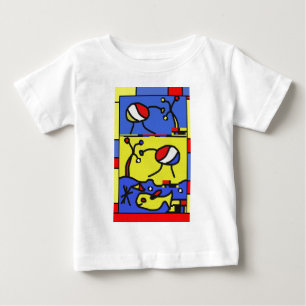 T-shirt Pour Bébé Image avec art moderne poisson