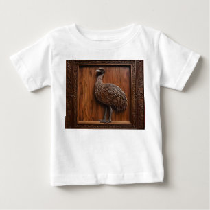 T-shirt Pour Bébé Impression 3d Wood Australian Emu