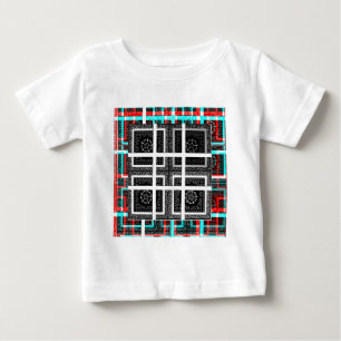 T-shirt Pour Bébé Impression À damiers Motif