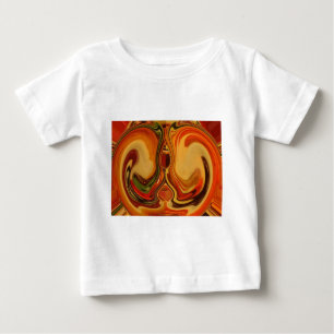 T-shirt Pour Bébé Impression Abstraite de l'art de la rotation de la