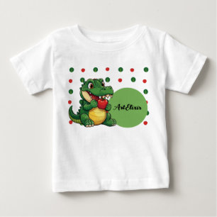 T-shirt Pour Bébé Impression Alligator Apple