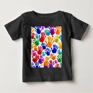T-shirt Pour Bébé Impression manuelle colorée