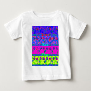 T-shirt Pour Bébé Imprimer Art Motivational Vibrant "Eat Love & Play