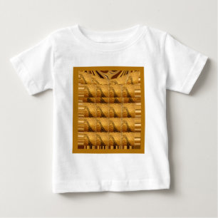 T-shirt Pour Bébé Infinie Golden Giraffe Animal Motif Art Imprimer