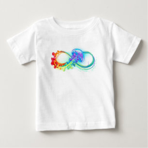 T-shirt Pour Bébé Infinity avec Rainbow Jellyfish