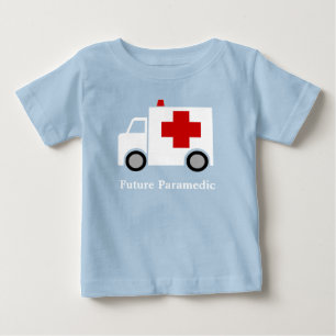 T-shirt Pour Bébé Infirmier blanc de l'ambulance de Personalized