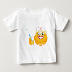 T-shirt Pour Bébé infirmière émoji