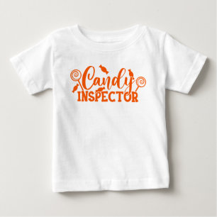 T-shirt Pour Bébé Inspecteur Halloween Candy