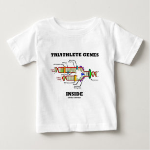 T-shirt Pour Bébé Intérieur de gènes de Triathlete (reproduction