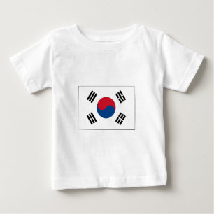 T-shirt Pour Bébé International de DRAPEAU de la Corée