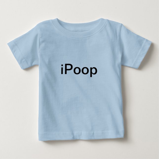 T-shirt Pour Bébé iPoop (Devant)