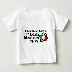 T-shirt Pour Bébé Irlandaise Mexicaine