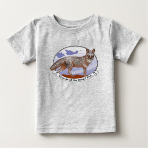 T-shirt Pour Bébé Island Fox Logo Grey T-shirt bébé