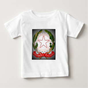 T-shirt Pour Bébé Italie Emblème bord foncé