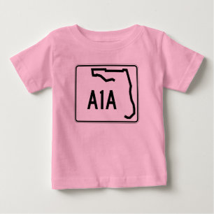 T-shirt Pour Bébé Itinéraire A1A d'état de la Floride