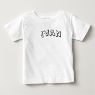 T-shirt Pour Bébé Ivan Nom,