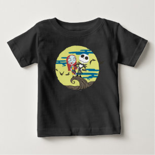 T-shirt Pour Bébé Jack et Sally  Lune mignonne