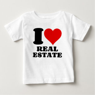 T-SHIRT POUR BÉBÉ J'ADORE L'IMMOBILIER