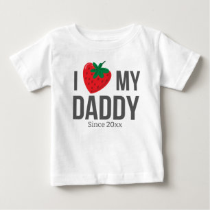 T-SHIRT POUR BÉBÉ J'ADORE MES VÊTEMENTS DE BÉBÉ MADAME TEXTE PERSONN