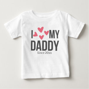 T-SHIRT POUR BÉBÉ J'ADORE MES VÊTEMENTS DE BÉBÉ MADAME TEXTE PERSONN