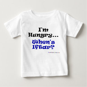T-shirt Pour Bébé J'ai faim… quand est iftar ?