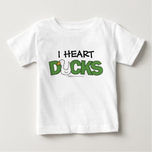 T-shirt Pour Bébé J'ai le coeur des canards