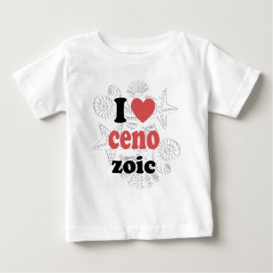 T-shirt Pour Bébé J'aime Cénozoïque drôle de citation pour les scien
