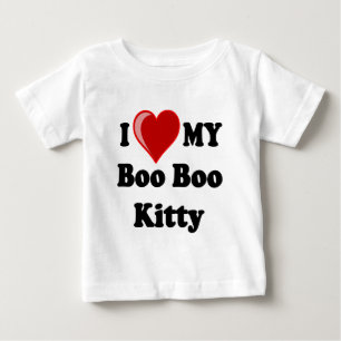 T-shirt Pour Bébé J'aime (coeur) le mon hue hue le chat de Kitty